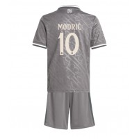 Real Madrid Luka Modric #10 Kolmas Peliasu Lasten 2024-25 Lyhythihainen (+ Lyhyet housut)